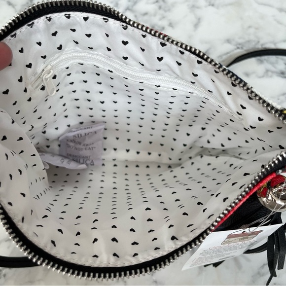 NWT Brighton Glitter & Go Pouch Crossbody Purse Bag Love Chain Diamond Print - Picture 7 of 11